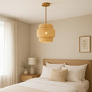 Lampe Plafonnier Bambou - plafonnier