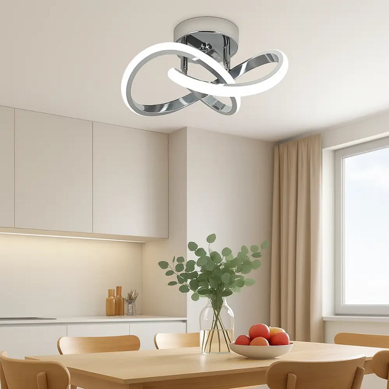 Plafonnier Argenté - Tricolore - plafonnier