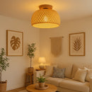Plafonnier Bambou Chambre - plafonnier