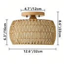 Plafonnier Bois et Corde - plafonnier