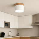 Plafonnier Bois et Led - plafonnier