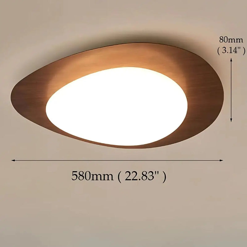 Plafonnier Bois Salon - 580 mm x H 80 mm - plafonnier