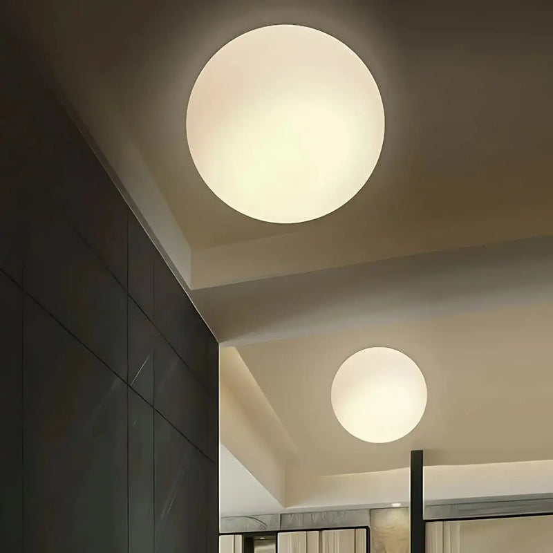 Plafonnier Boule Blanche - plafonnier
