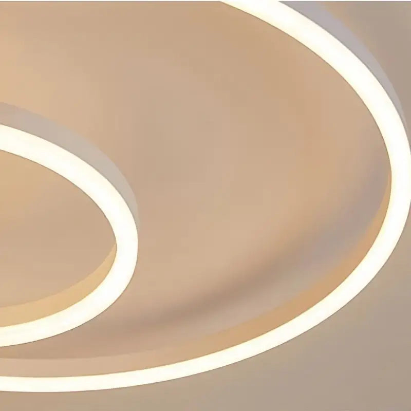 Plafonnier Cercle LED Blanc - Blanc 5 têtes (115x80 cm) - plafonnier