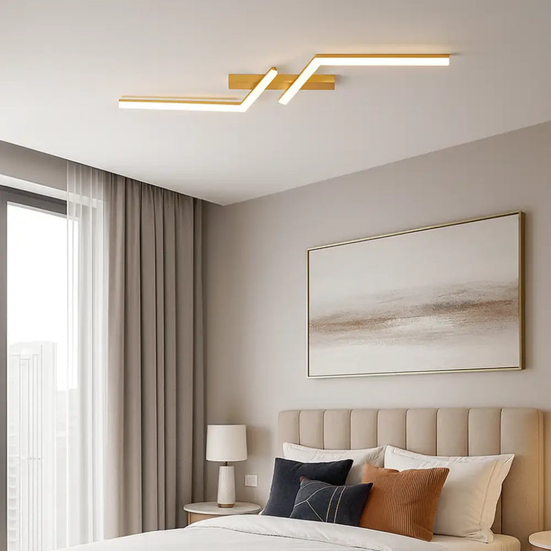 Plafonnier Design Doré - plafonnier