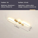 Plafonnier Design Doré - L60cm / Dimmable - plafonnier