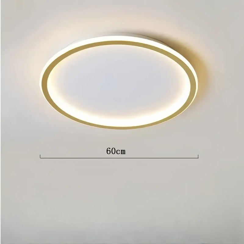 Plafonnier Design Moderne Doré - 60CM / Lumière Chaude (sans télécommande) - plafonnier
