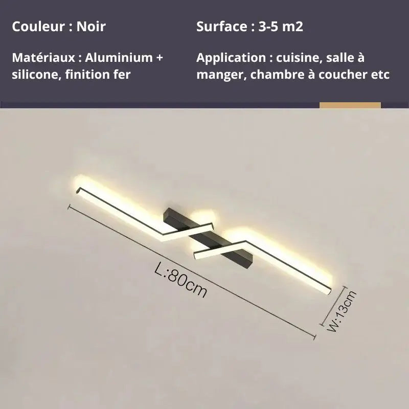 Plafonnier Design Noir - plafonnier