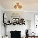 Plafonnier en Rotin - D32cm | H21cm - plafonnier