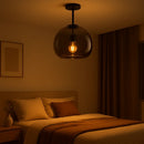 Plafonnier en Verre Fumé - plafonnier