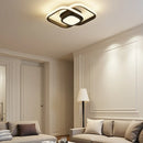 Plafonnier LED Carré Noir - plafonnier