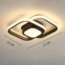 Plafonnier LED Carré Noir - plafonnier