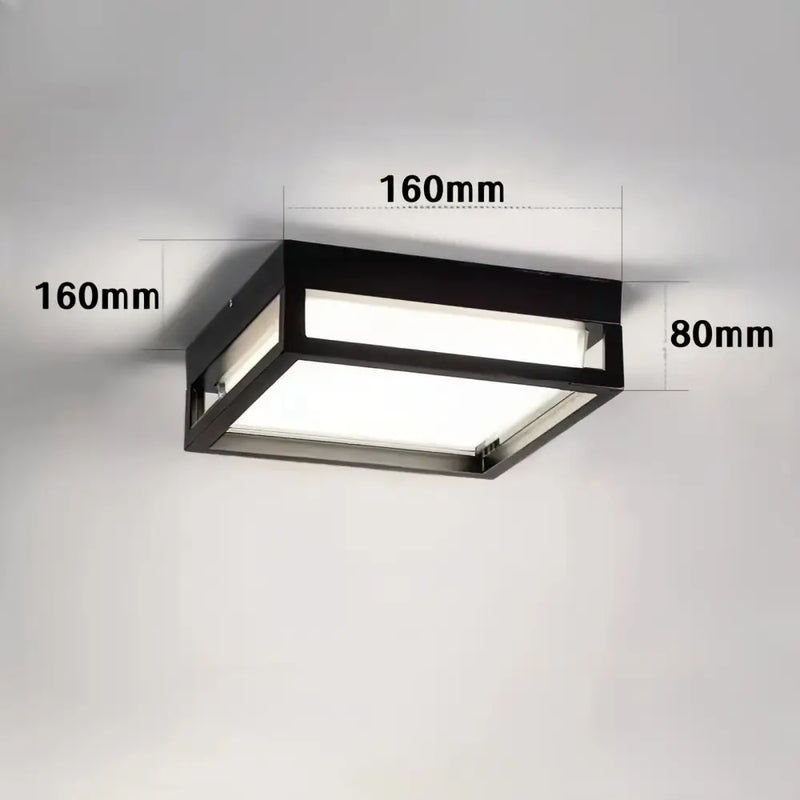 Plafonnier Led Étanche - 16W/160 × 160 × 80 mm / Blanc froid (6000–6500K) - plafonnier