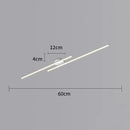 Plafonnier LED long - 60 cm | Blanc - plafonnier
