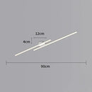 Plafonnier LED long - 90 cm | Blanc - plafonnier