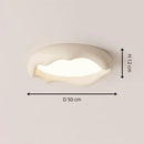 Plafonnier Led Nordique Blanc - Ø 50 cm × H 12 cm / Tricolore - plafonnier