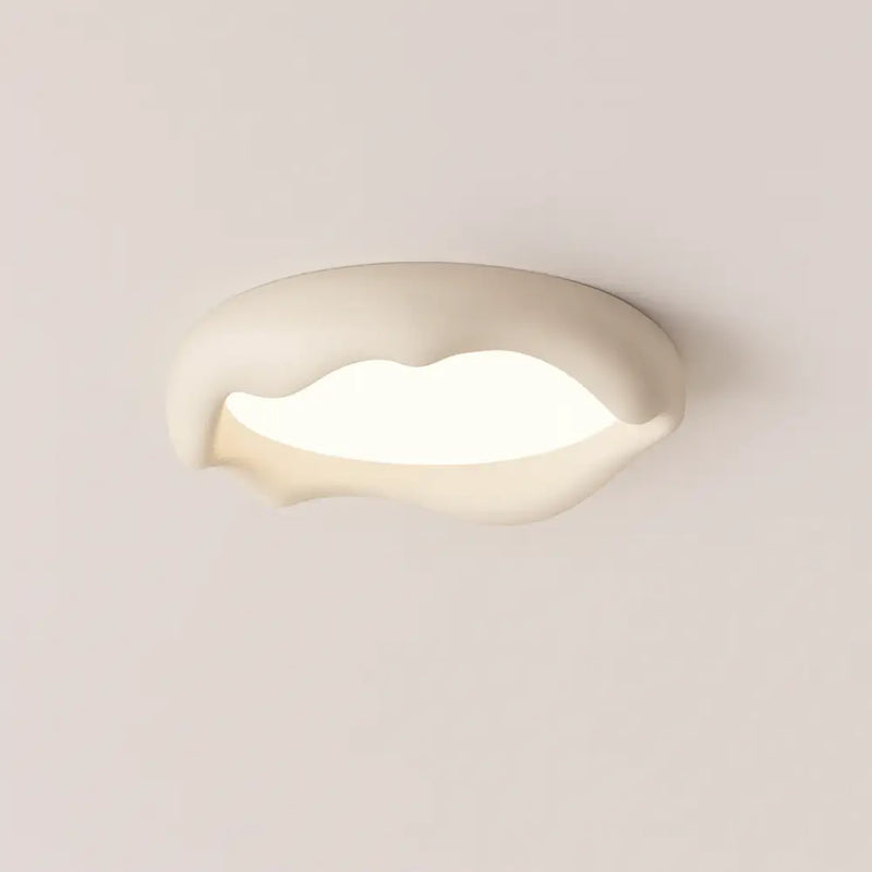 Plafonnier Led Nordique Blanc - Ø 50 cm × H 12 cm / Tricolore - plafonnier