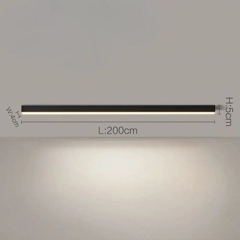 Plafonnier Neon - Dimmable avec la télécommande / 200 cm – 72W - plafonnier