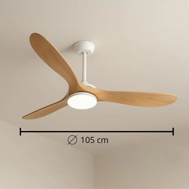 Plafonnier Ventilateur Bois - 42 pouces (108 cm) - plafonnier