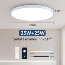 Rond Plafonnier LED Blanc - 37CM | 50W - plafonnier