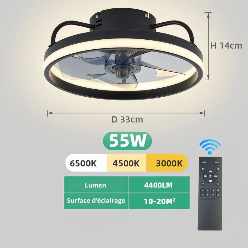 Ventilateur Plafonnier Avec Lumière - plafonnier