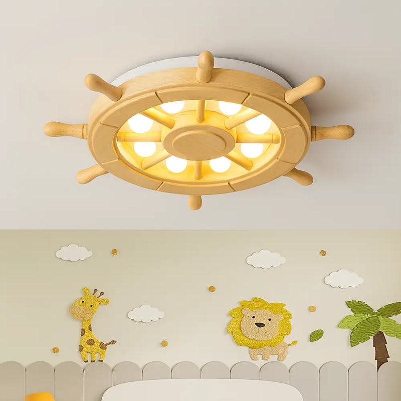 Ventilateur Plafonnier Bois Clair - plafonnier