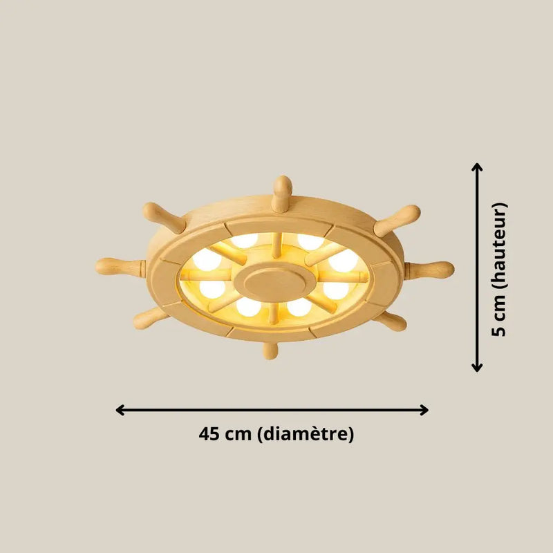 Ventilateur Plafonnier Bois Clair - plafonnier